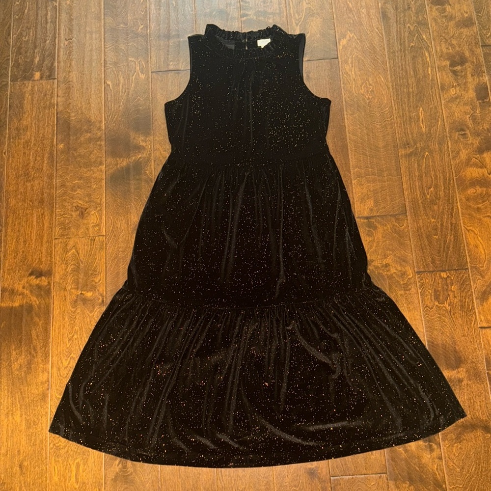 NWT J. Crew Shimmer velvet sleeveless midi dress  - 8